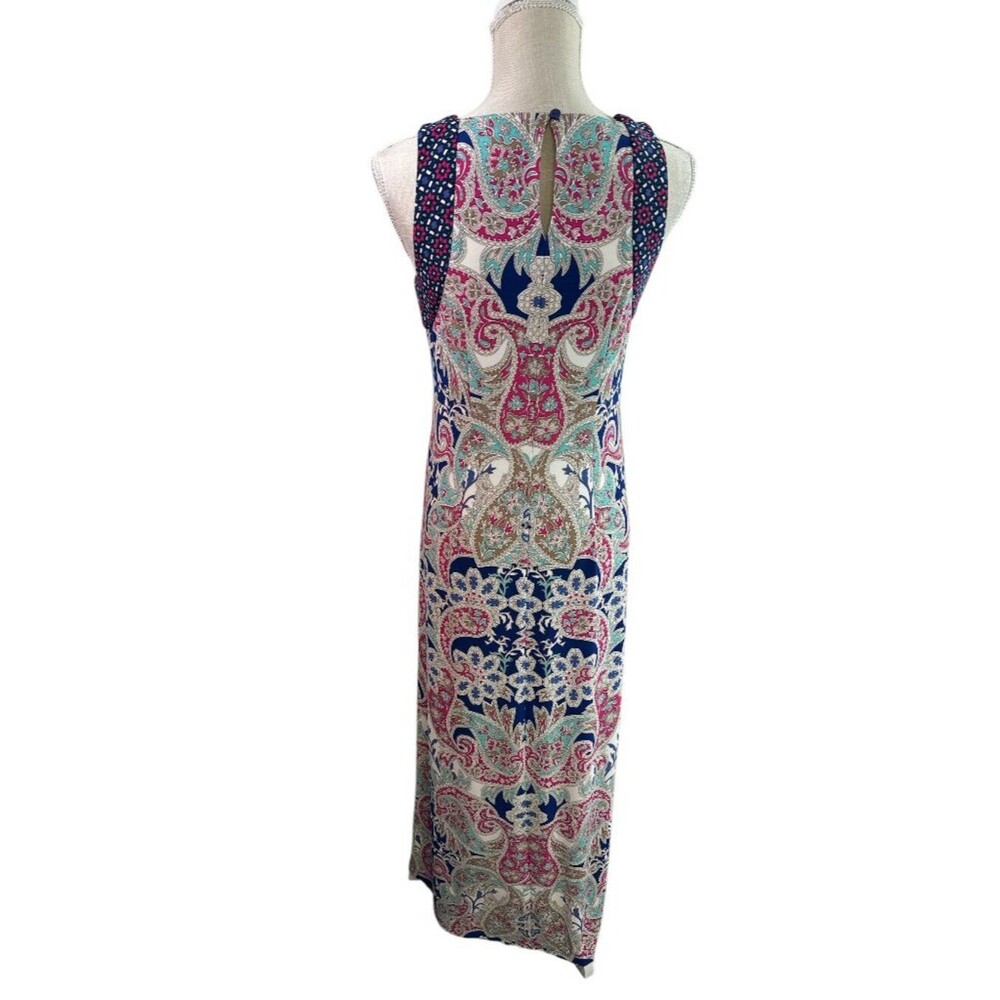 Chico's Maxi Dress Paisley Print Sleeveless Boho Travel Casual Flowy Women - Picture 4 of 15